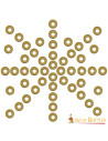Set of 50 brass washers for medieval decoration