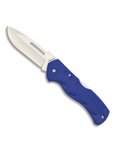 Albainox brand pocket knife with blue clip (18.6 cm.)