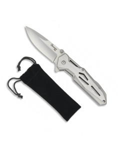 Albainox Plus steel pocket knife and velvet sheath (20.6...