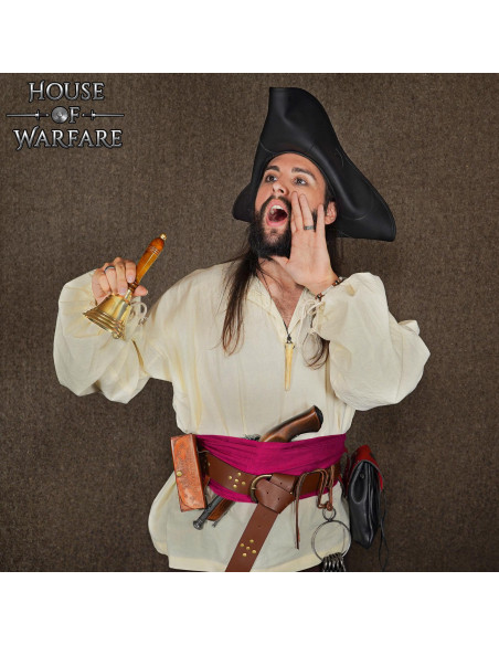 Brass and wood crier bell