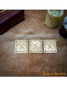 Set 3 Medieval floral ornaments for your belts