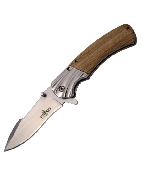 Zebrano handle knife, 420 stainless...