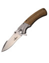 Zebrano handle knife, 420 stainless steel blade. (20.5 cm.)