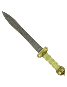 Decorative Roman dagger with gold and red sheath 2