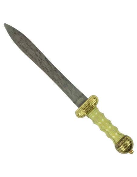 Decorative Roman dagger with gold and...