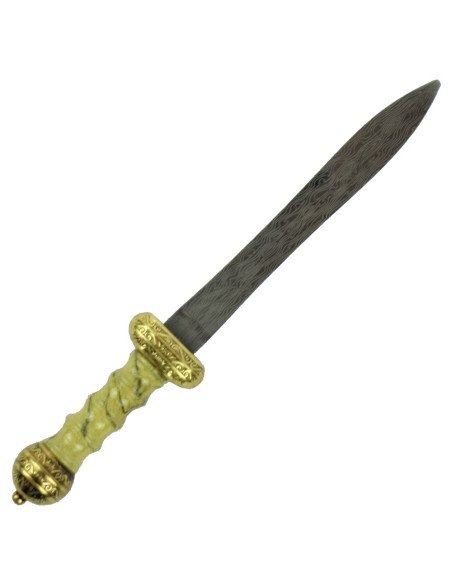 Decorative Roman dagger with gold and...