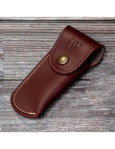 Cudeman sheath in brown leather for...