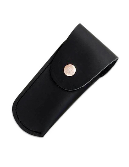 Cudeman sheath in black leather for...