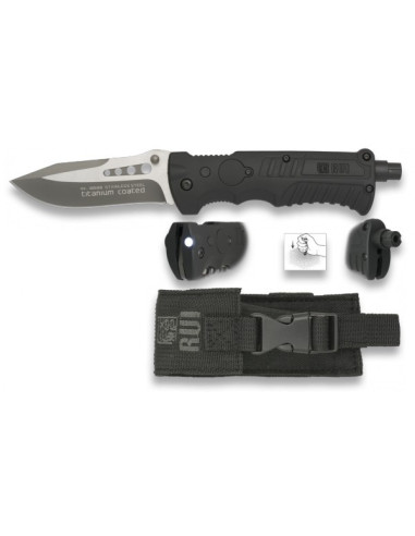 K25 Tactical Knife with light and glass breaker