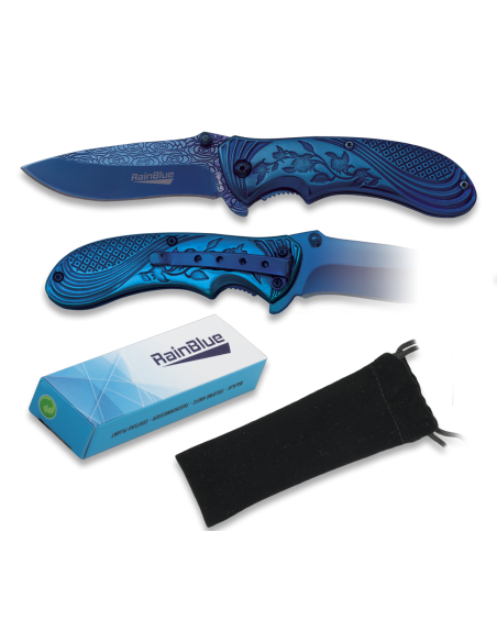 Rainblue brand knife with sheath (19...
