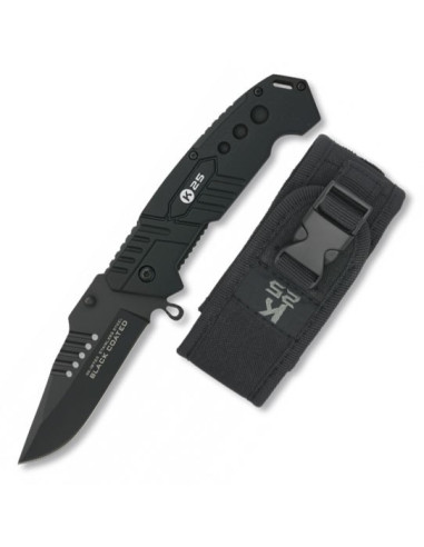 Tactical knife K25 black blade (20.5 cm.)