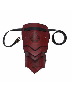 Celtic horse shoulder pad in the shape of scales - Garnet