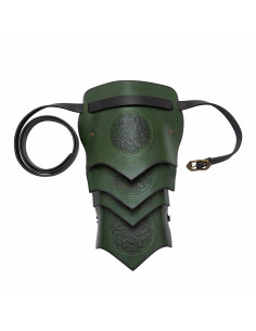 Celtic horse shoulder pad in the shape of scales - Green