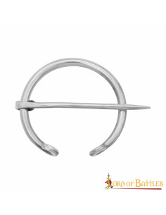 Nickel-plated Viking fibula for clothing 2