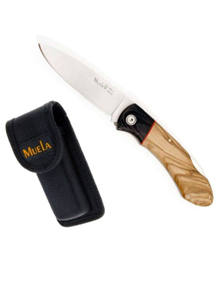 Muela locking knife with olive wood...