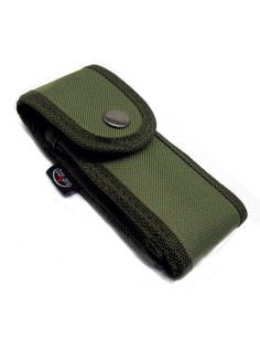 Green padded nylon case for knives (12 cm.)
