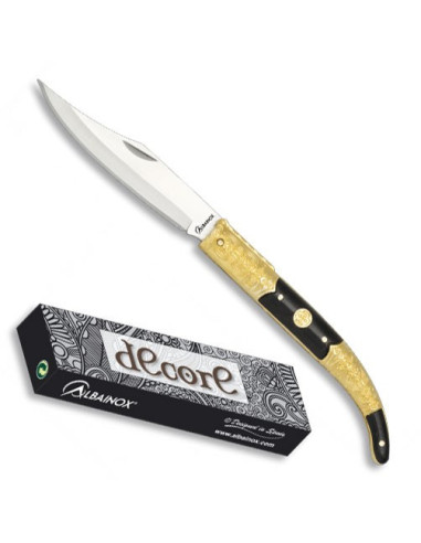 Albainox Decore Golden pocket knife (18.9 cm.)
