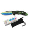 Rainbow pocket knife with velvet sheath (20.1 cm.)