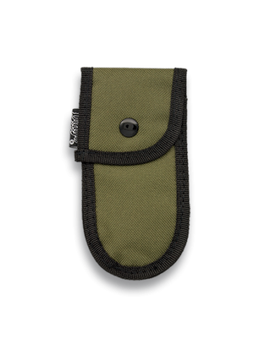 Green nylon case for knives (13 x 6 cm.)