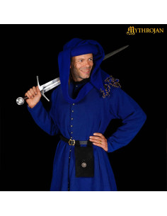 Black medieval bag, fanny pack type, for recreationists... 2