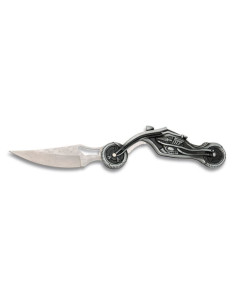 Albainox brand knife with motorcycle handle, 9 cm blade.