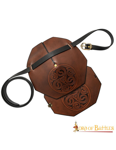 Celtic knots shoulder pad with strap...