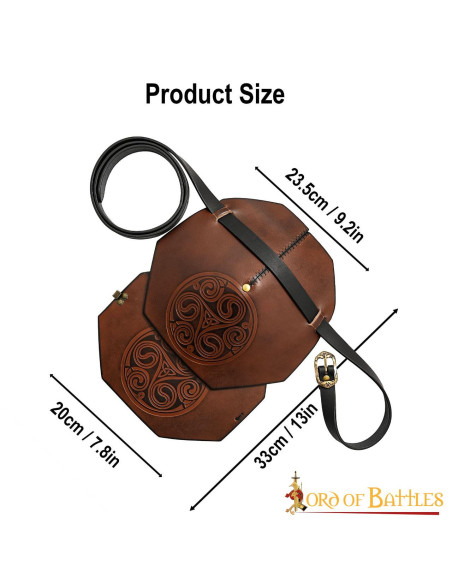 Celtic knots shoulder pad with strap...