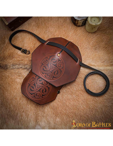 Celtic knots shoulder pad with strap...