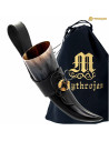 Small Viking drinking horn with baldric (150 ml.)