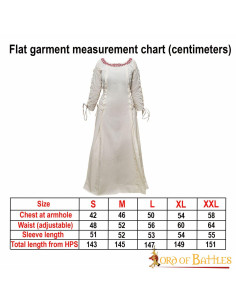 Medieval adventurous princess dress in cotton 2