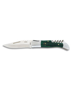 Albainox Laguiole type pocket knife with green mikarta...