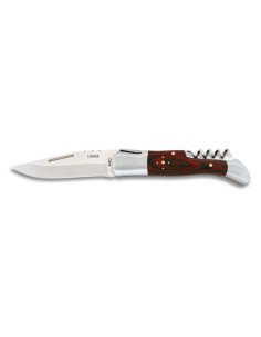 Albainox Laguiole type red mikarta corkscrew knife (21.6...