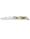 Albainox Laguiole type bull horn corkscrew knife (19.3 cm.)