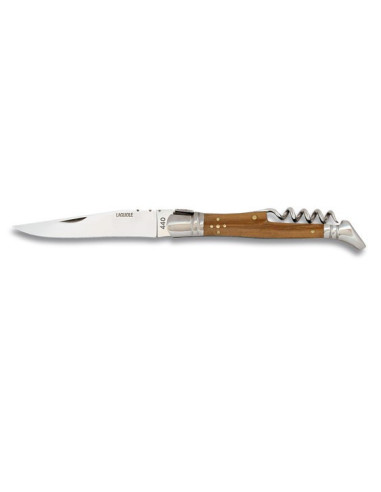 Albainox knife type Laguiole corkscrew olive handle (21.4 cm.)
