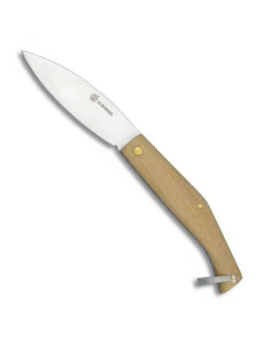 Albainox brand knife with wooden handle with ring (18 cm.)