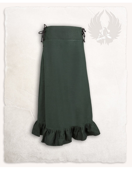 Nelly cotton medieval skirt in green Nelly cotton medieval skirt in green