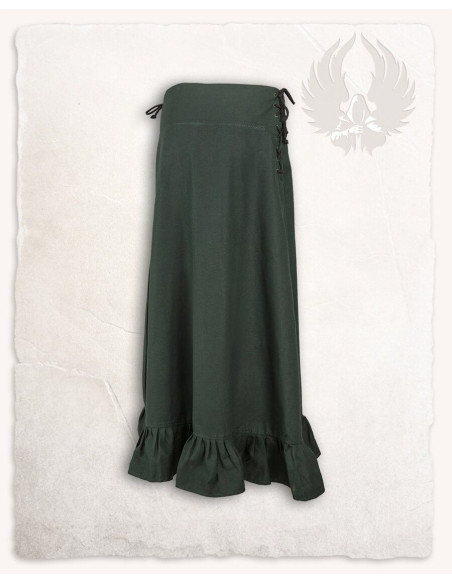 Nelly cotton medieval skirt in green Nelly cotton medieval skirt in green