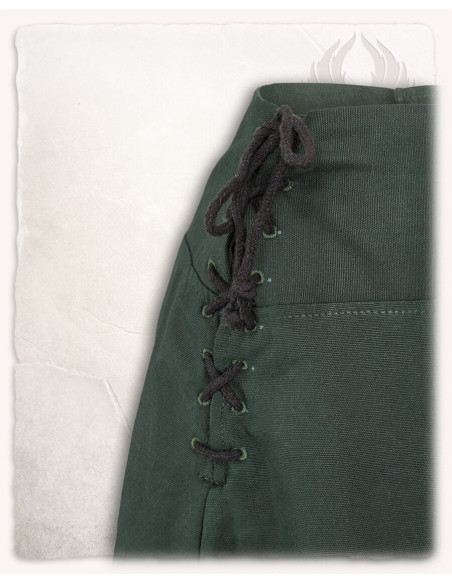 Nelly cotton medieval skirt in green Nelly cotton medieval skirt in green