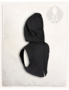 Galatea medieval hooded shoulder cover - black 2