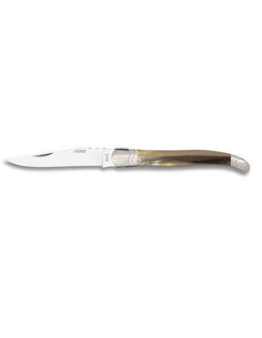 Albainox Laguiole type bull horn knife (21.4 cm.)