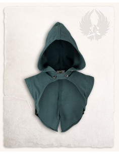 Galatea Medieval Hooded Shoulder Cover - Olive Green