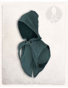 Galatea Medieval Hooded Shoulder Cover - Olive Green 2
