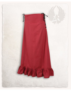 Medieval Nelly cotton skirt in Burgundy color 2