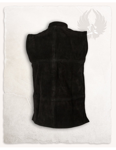 Renaissance Laertes vest in black suede Renaissance Laertes vest in black suede