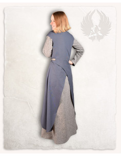 Blue Vysera surcoat with front and back vents 2