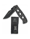 K25 brand tactical knife with sheath (19.5 cm.)