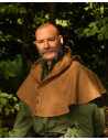 Medieval Notker cloak with hood - sand