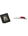 Miniature penknife Charms, red mother-of-pearl (blade 2.50 cm.)