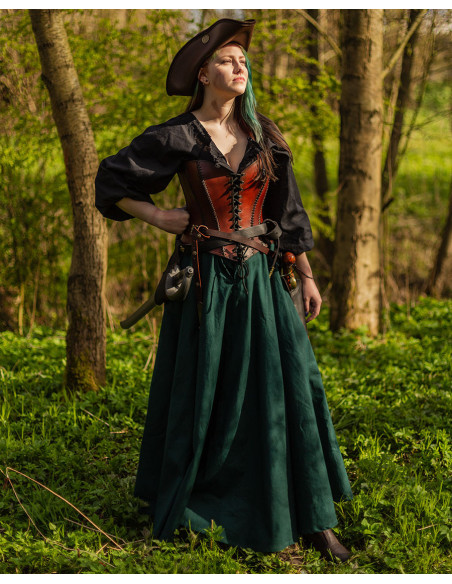 Black Annabelle Medieval Blouse