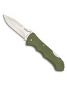 Albaino brand knife with green handle with clip (19.3 cm.)